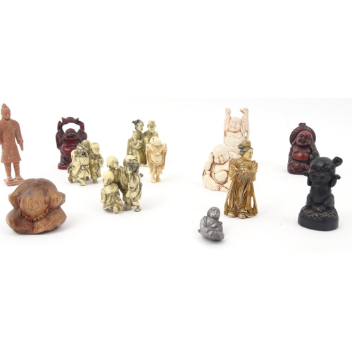 399 - Collection of miniature decorative oriental figures