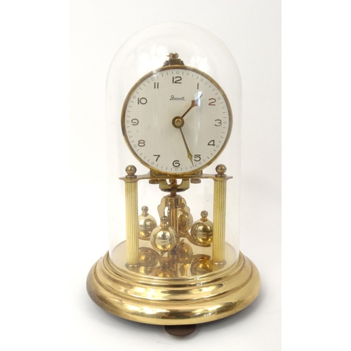 537 - Two brass anniversary clocks and an Art Deco clock - Drescott and Can