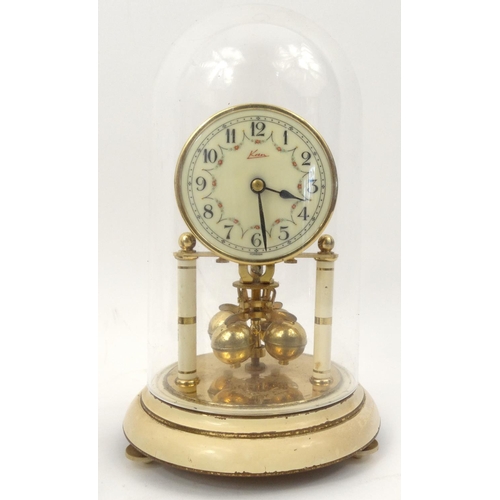 537 - Two brass anniversary clocks and an Art Deco clock - Drescott and Can