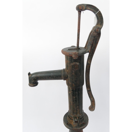 198 - Victorian style cast iron water pump, 137cm high