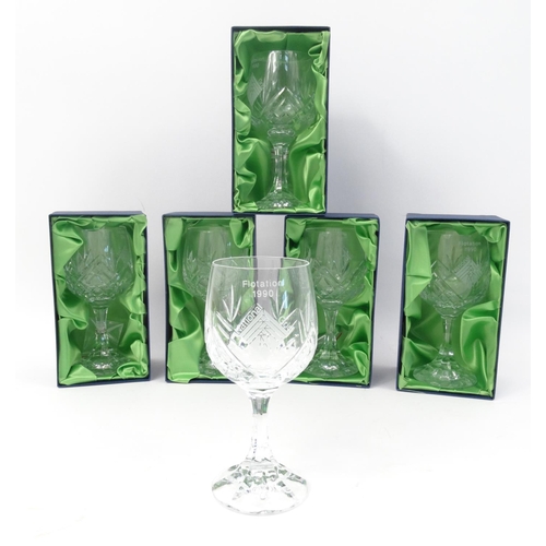 461 - Six boxed national grid glasses