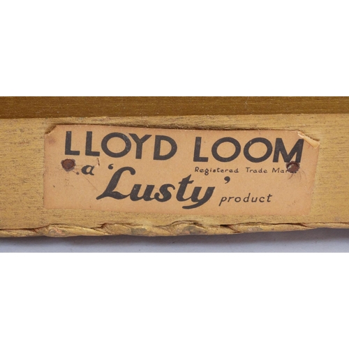 127 - Lusty Lloyd Loom bedroom chair, laundry basket and stool