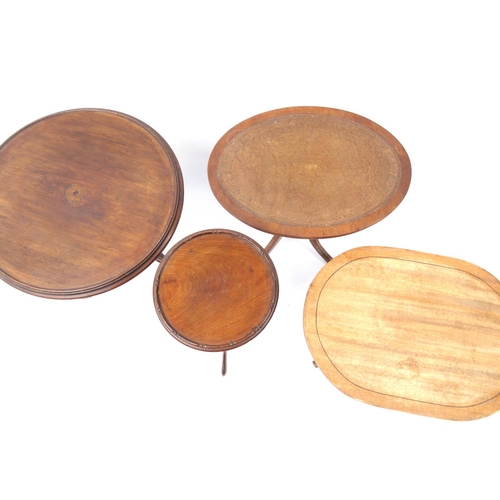 67 - Four antique and later wooden occasional tables