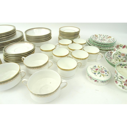 258 - Collection of Paragon, Coalport and Mintons dinner/tea wares