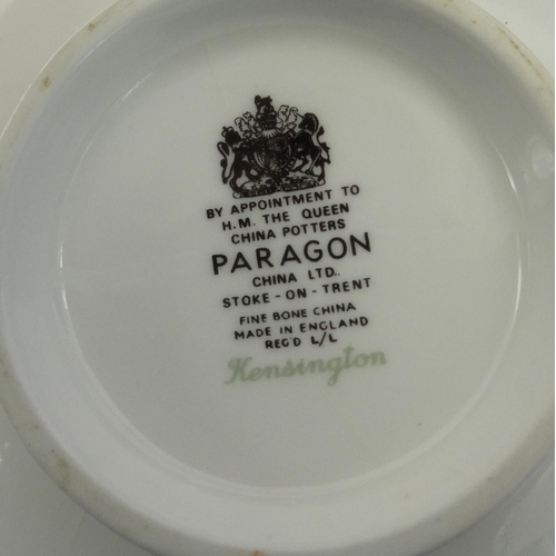 258 - Collection of Paragon, Coalport and Mintons dinner/tea wares