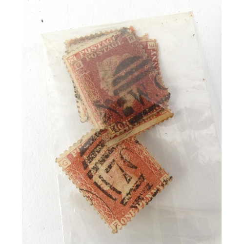 594 - Bag of loose world stamps including British Penny Reds