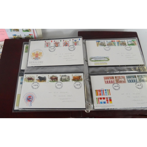 584 - Extensive collection of first day covers and stamp wallets, housed in two suitcases