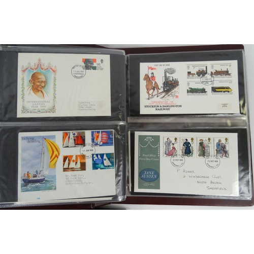 584 - Extensive collection of first day covers and stamp wallets, housed in two suitcases