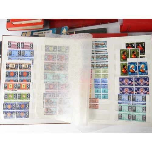 585 - Extensive collection of stamps arranged in albums, including unused stamps, together with Stanley Gi... 