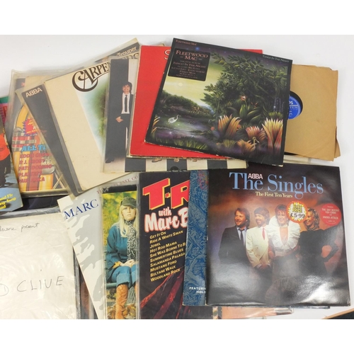 428 - Box of LP records including Fleetwood Mac, ABBA, The Carpenters, UB40 etc.