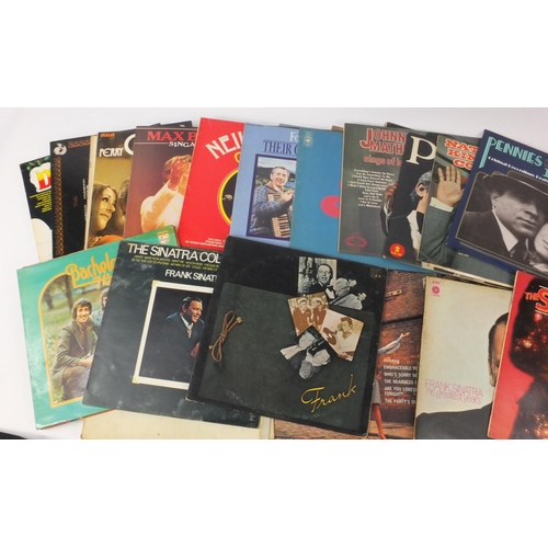 424 - Small selection of LP records including Johnny Cash, The Shadows, Frank Sinatra etc.