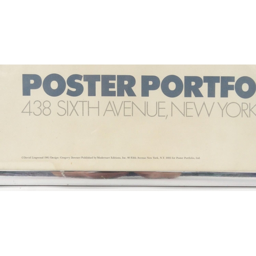 335 - Framed poster portfolio/the first year, 4386 Avenue, New York, 94cm x 59cm excluding the frame