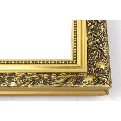 271 - Large rectangular gilt framed mirror, 100cm x 70cm