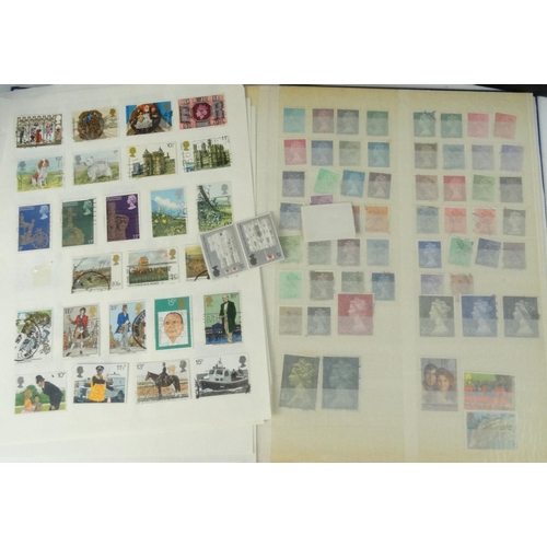 586 - Extensive collection of British and World stamps, arranged in albums, Two Stanley Gibbons empty stoc... 