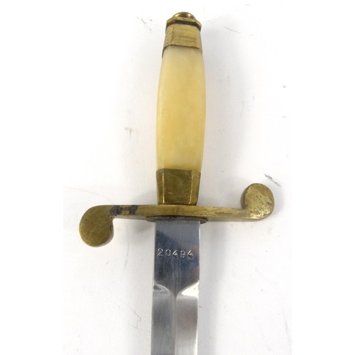 599 - Romanian Military interest style dress dagger, 32cm long