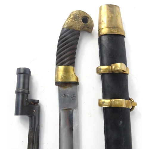 607 - Russian Military interest style sashka with bayonet