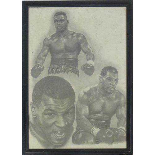 343 - Six Stephen Chamis boxing prints