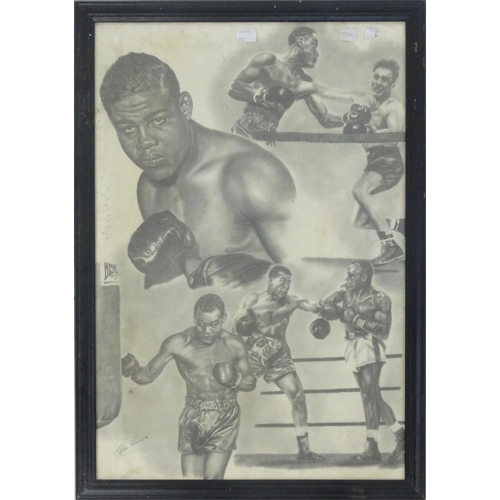 343 - Six Stephen Chamis boxing prints