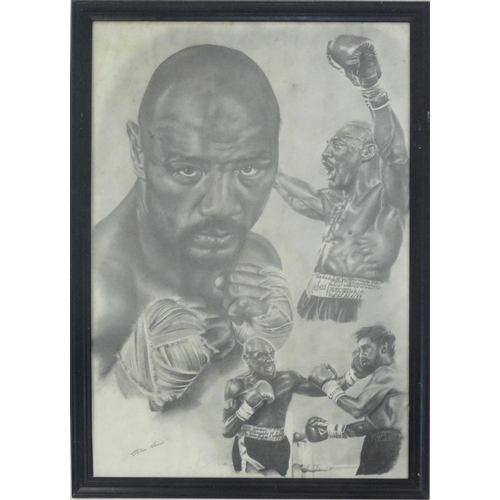 343 - Six Stephen Chamis boxing prints