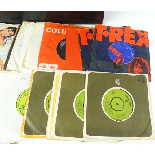 430 - Box of 45RPM records, including T.Rex and Slade