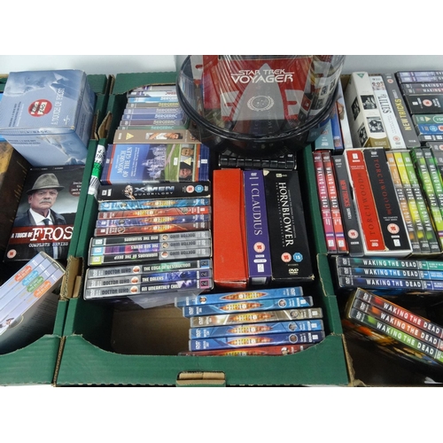 256 - Large selection od DVD box sets, including John Wayne 'The Collection', Only Fools and Horses, Wakin... 