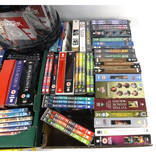 256 - Large selection od DVD box sets, including John Wayne 'The Collection', Only Fools and Horses, Wakin... 