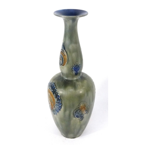 227 - Large Royal Doulton stoneware vase, 40.5cm high