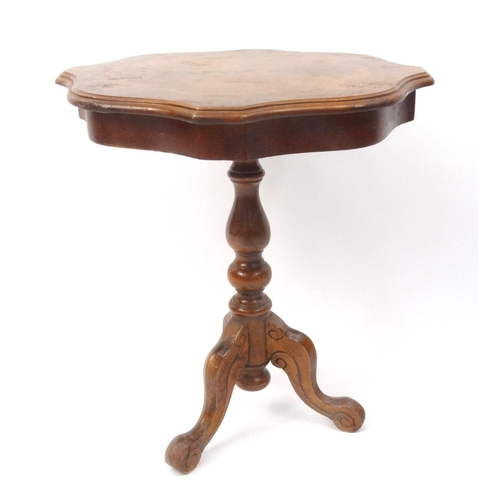 89 - Sorrento style tripod occasional table, 62cm high x 55cm diameter