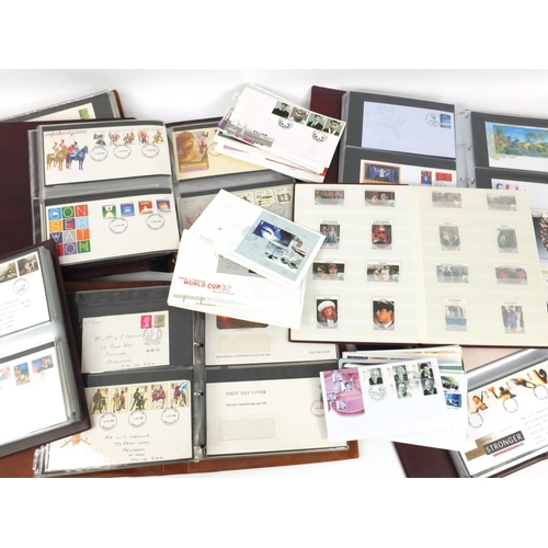 583 - Six albums of assorted first day covers, together with an album of unused Union Ireland Royal Weddin... 