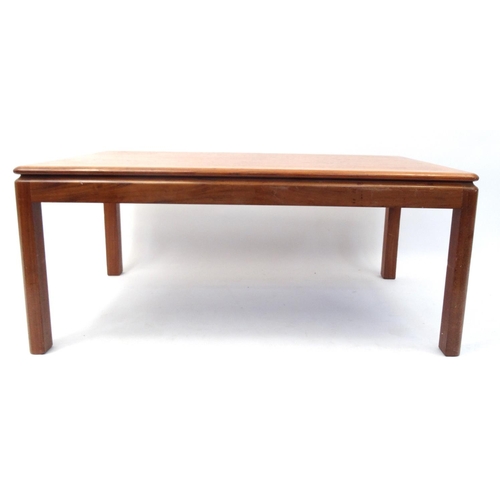 83 - Rectangular Teak coffee table, 46cm high x 106cm wide x 60cm deep