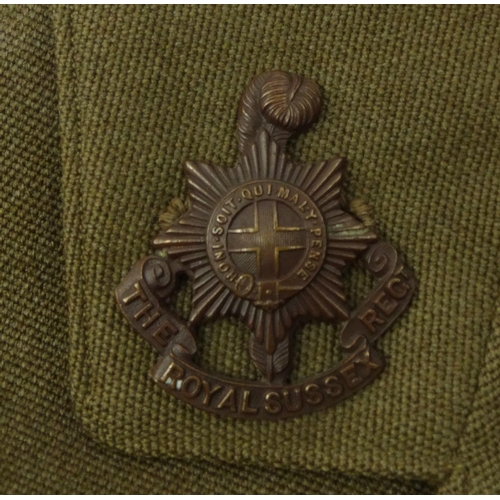 629 - Military interest 'The Royal Sussex Regiment' jacket