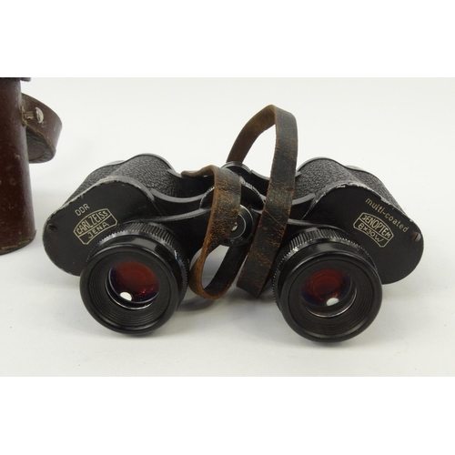 617 - Pair of Carl Zeiss binoculars with leather case