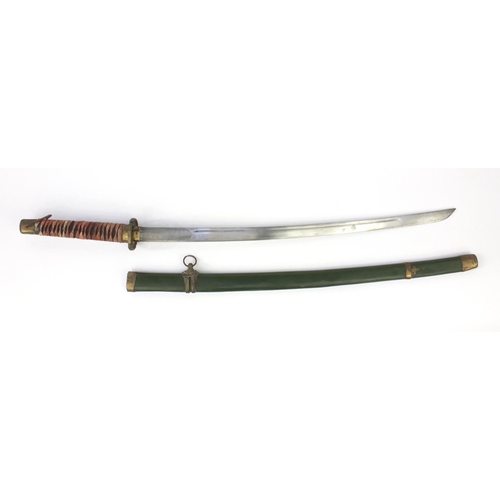 570 - Oriental Japanese Samurai sword, 94cm long