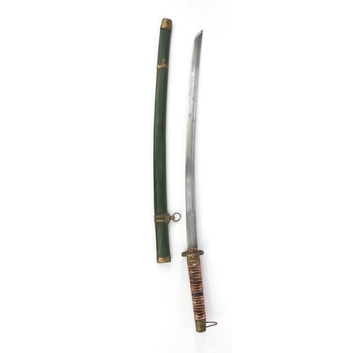 570 - Oriental Japanese Samurai sword, 94cm long