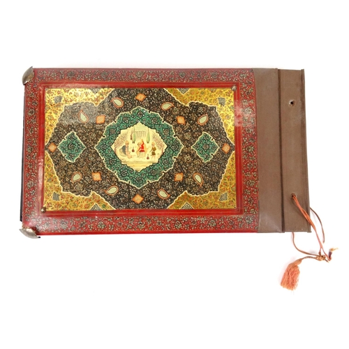 576 - Middle Eastern Vizagapatam style lacquered photograph album