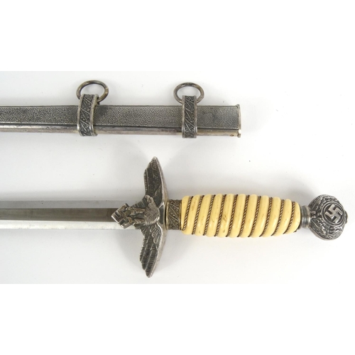 597 - German military interest Nazi style dagger, 42cm long