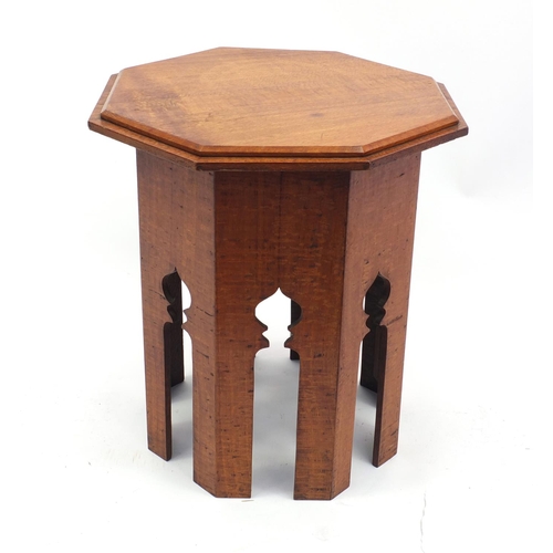 73A - Octagonal Middle Eastern prayer table 45cm x 39cm diameter