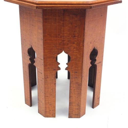 73A - Octagonal Middle Eastern prayer table 45cm x 39cm diameter