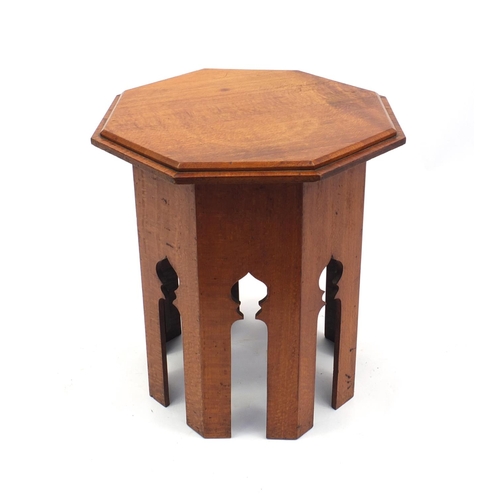 73A - Octagonal Middle Eastern prayer table 45cm x 39cm diameter