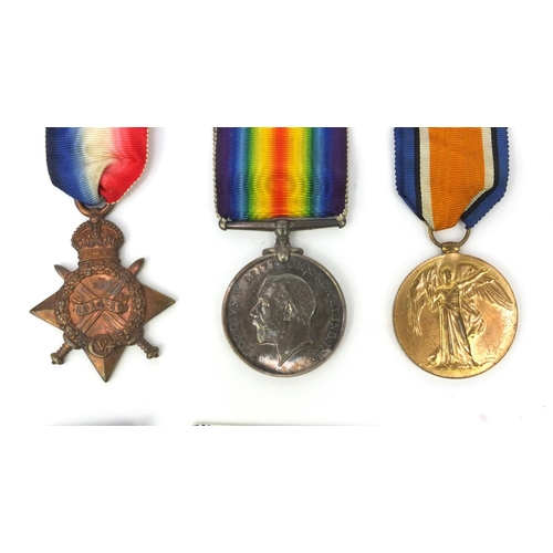 367 - British military interest World War I trio awarded to 3418PTE.T.G.ELLIOTT.9-LOND.R. together with a ... 