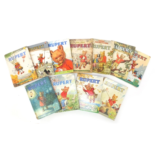 247 - Group of Rupert hardback books including More Rupert Adventures 1952 and 1953, each published by The... 