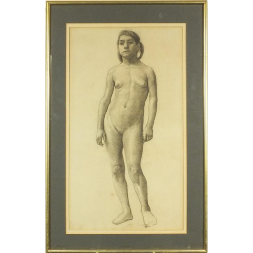 1030 - Herbert Dalziel - Studio collection of seventeen Pre-Raphaelite drawings of nude figures, including ... 