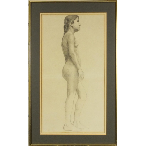 1030 - Herbert Dalziel - Studio collection of seventeen Pre-Raphaelite drawings of nude figures, including ... 