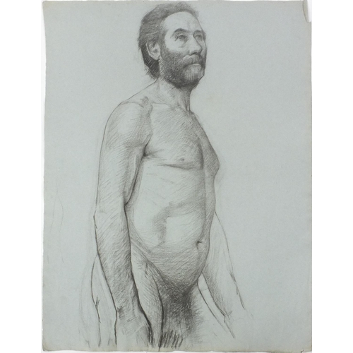 1030 - Herbert Dalziel - Studio collection of seventeen Pre-Raphaelite drawings of nude figures, including ... 