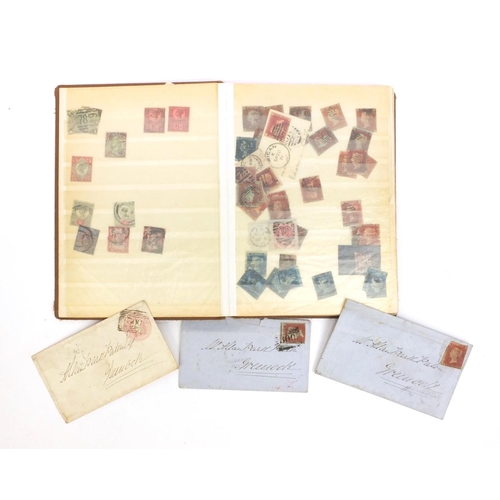 263 - Album of mostly Victorian British stamps including penny reds, tuppenny blues, one pennies, half pen... 
