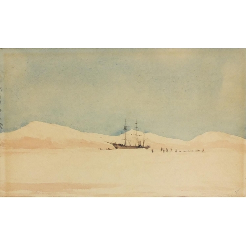 953 - Group of eight 19th century water colour onto paper topographical views of the Middle East, together... 