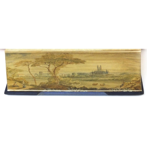 237 - Helen Haywood - Hand painted fore-edge hardback book - The works of Alfred Tennyson, published by Ke... 