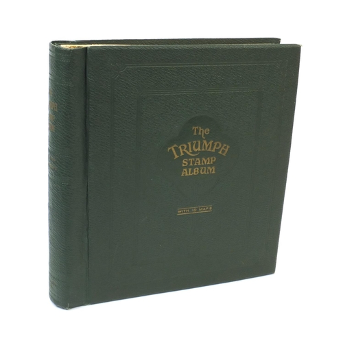 268 - Album of British and World stamps, some Victorian examples including over forty penny reds, half pen... 