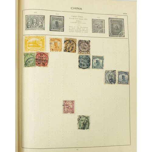 268 - Album of British and World stamps, some Victorian examples including over forty penny reds, half pen... 
