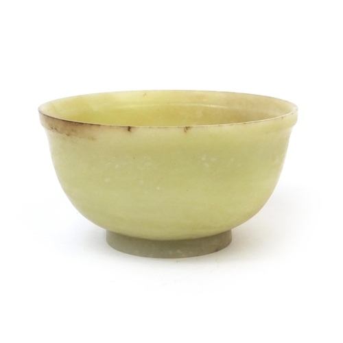 541 - Chinese hard stone bowl possibly jade, 5.5cm high